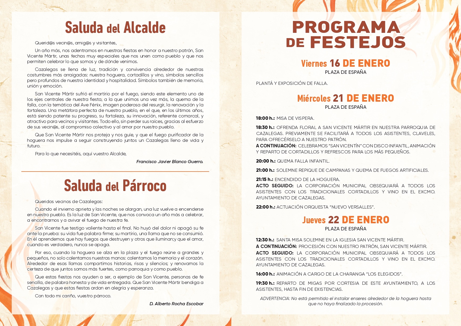 PROGRAMA DE FIESTAS 21 Y 22 DE ENERO 2026